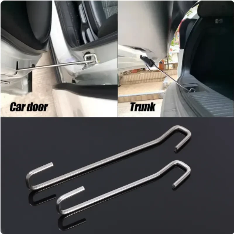 Car Trunk Support Hooks Door Support Hooks Auto Universal Stainless Steel Auxiliary Support Hooks Tools for Trunk Accessories