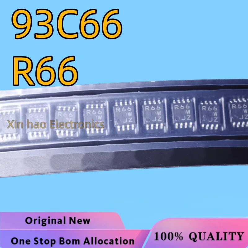5PCS 100% NEW C66 R66 93C66 MSOP8 EEPROM 93C86 R86 93C76 R76 93C56 R56 93C46 R46  Volume 3*3 Square Instrument Storage Chip
