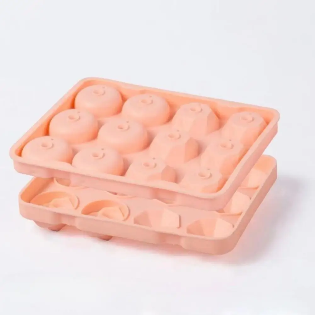 Non- Ice Tray Rose Ice Cube Tray Rose Shaped Silicone Ice Cube Tray 12-cavity Flexible Mold for Cubes Easy-release Whiskey