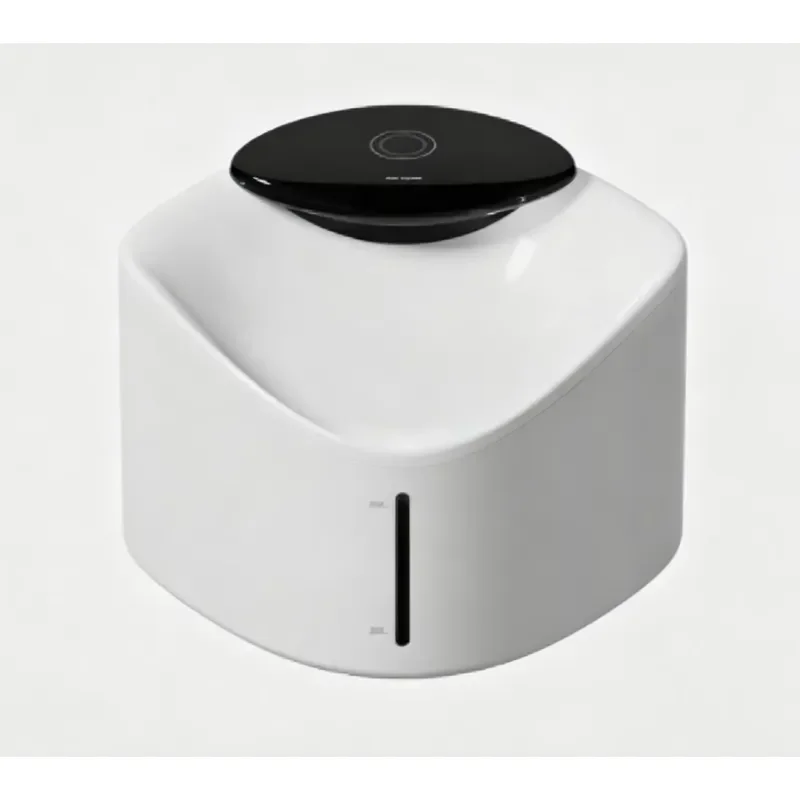 Smart APP control 2.5 liters wireless charging pet water dispenser, wireless automatic cat and dog water dispenser