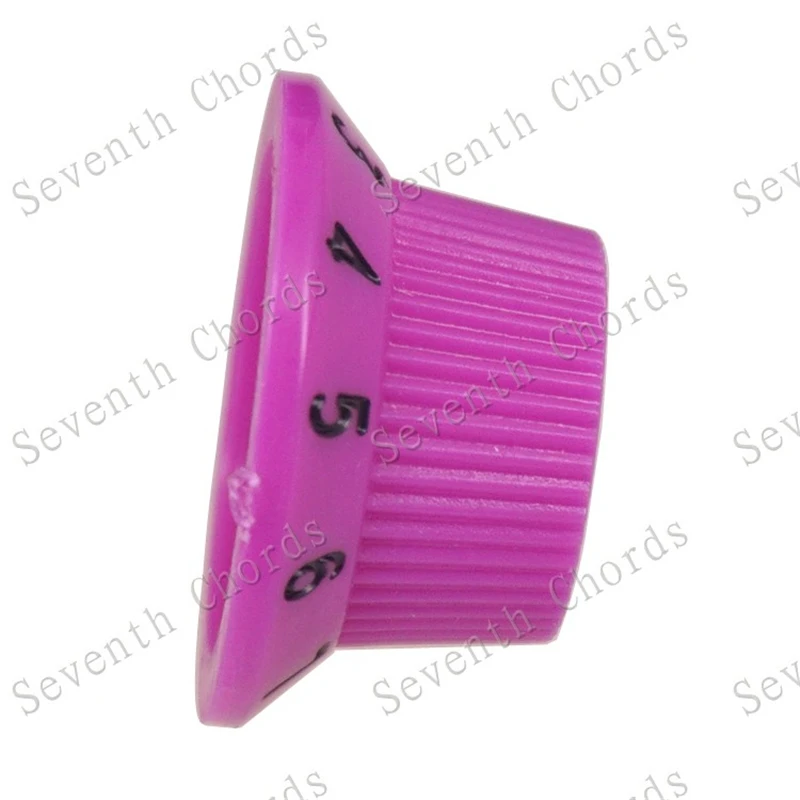 4 Stück Grüne Blaue Rote Rosa Farbige E-Gitarren-Drehknöpfe Potentiometer-Kappen Lautstärke-Ton Musikinstrument Zubehörteile – Detail 8