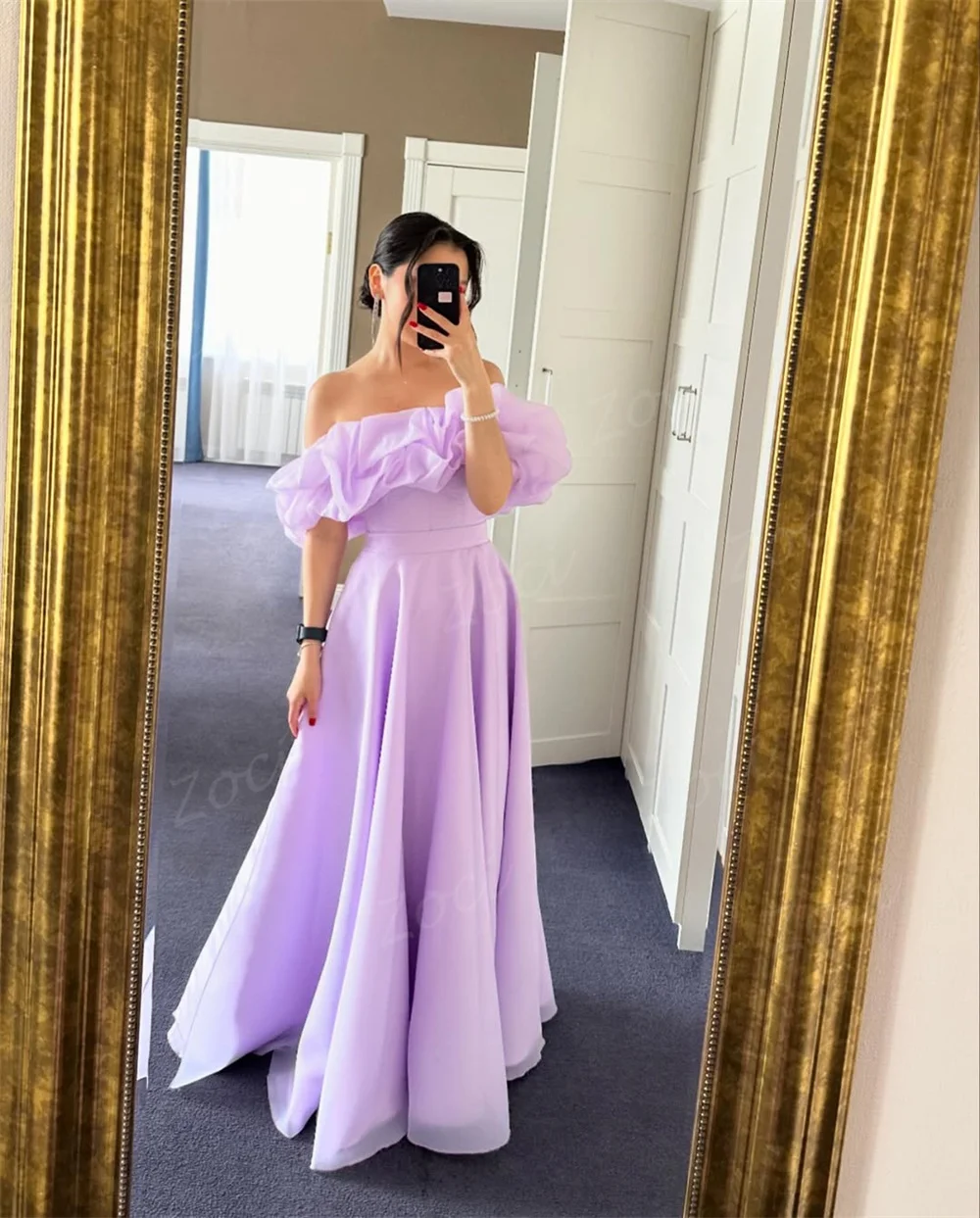 Zoci dostosowane linia Organza długie suknie balowe dla kobiet Ruffles plisowane suknie na formalne przyjęcie specjalne okazje suknia wieczorowa