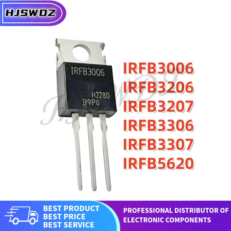 10PCS IRFB3206 IRFB3006 IRFB5620 IRFB3307 IRFB3207 IRFB3306 TO-220 MOSFET Field effect tube Brand New In Stock