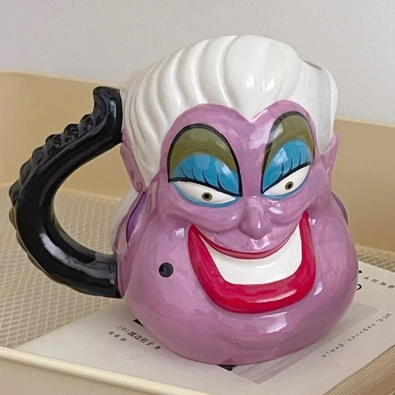 Disney Anime The Little Mermaid Villain Ursula Action Figure Toys tazza di ceramica divertente creativo Ursula Cup regali per bambini ragazze