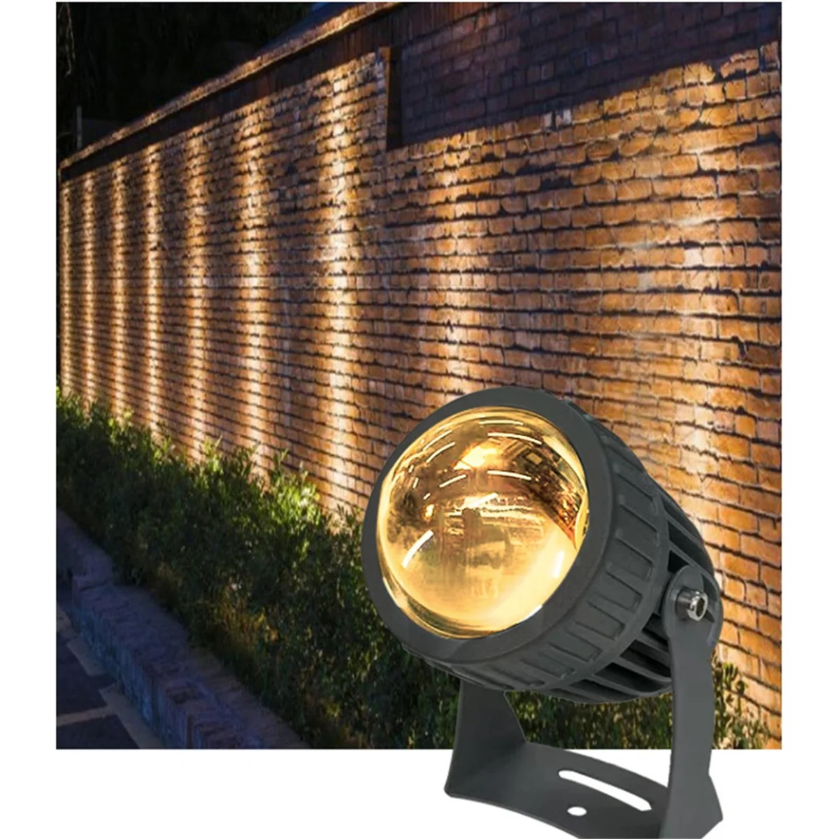 A95G Outdoor LED Garden Wall Spotlights 10W Landscape Lighting AC220V IP65 Waterproof One Beam Spotlight Warm Light