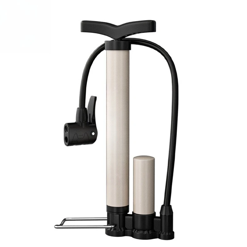 Professional bicycle inflator, household inflation pump, electric scooter, new stainless steel high-pressure gas pipe