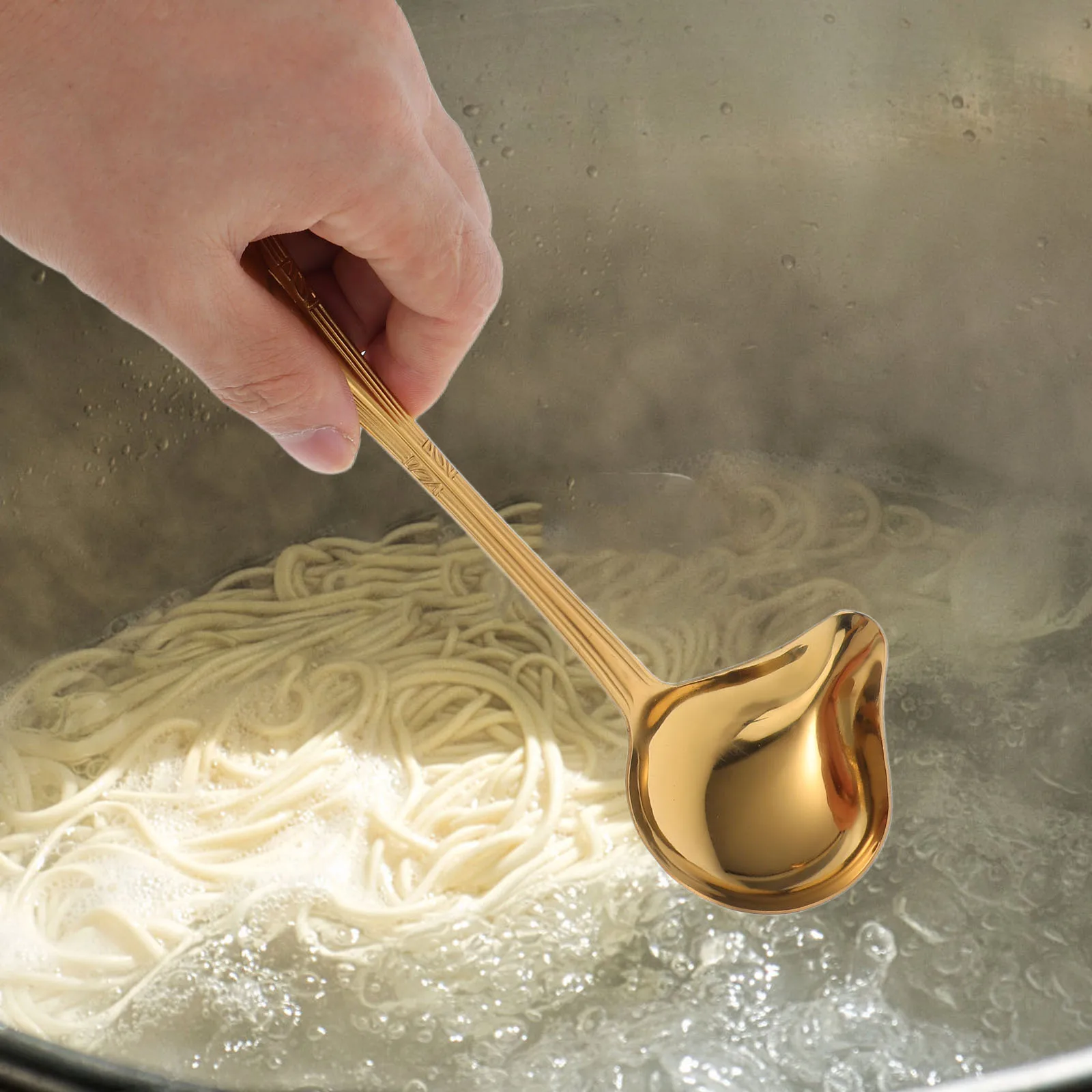 

2 Pcs Skimmer Hot Pot Strainer Spoons Stainless - Steel Cooking Grease Separator for Gravy Utensils Fat