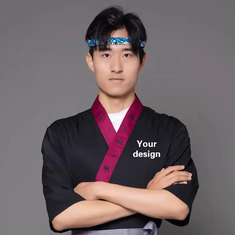 日本の着物ホテルの作業服、韓国料理レストランの作業服、日本の寿司レストラン、鉄板焼きのウェイター、シェフの制服