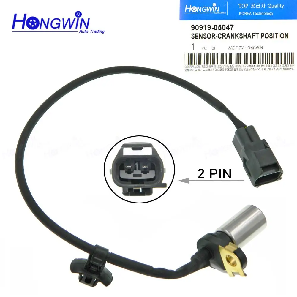 

90919-05047 Crankshaft Position Sensor For Toyota Matrix Camry RAV4 Lexus HS250h Scion xB Pontiac 2.4L 90080-19024 9091905047