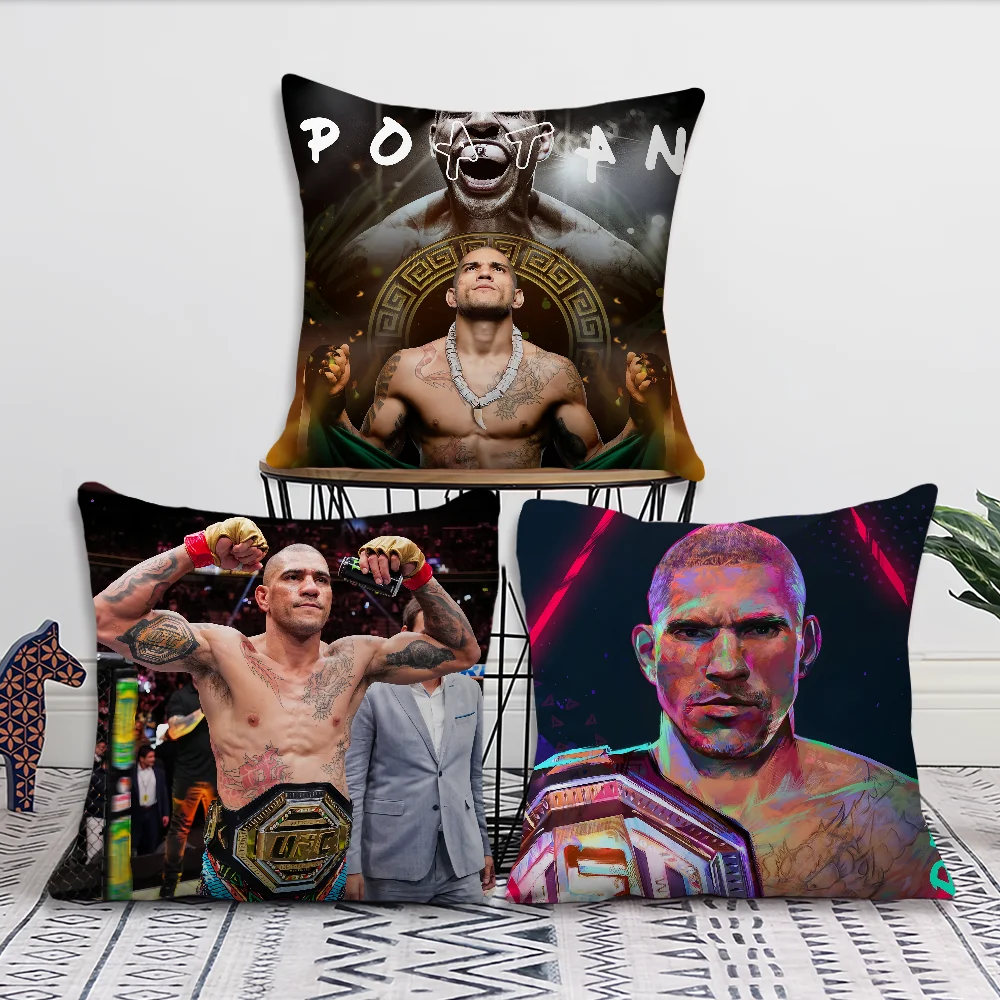 Athlete U-UFC-C Fighter A-Alex P-Pereira Poatan Living Room Headboard Office Cushion Bedroom Cushion Sofa Nap Time Pillow Case