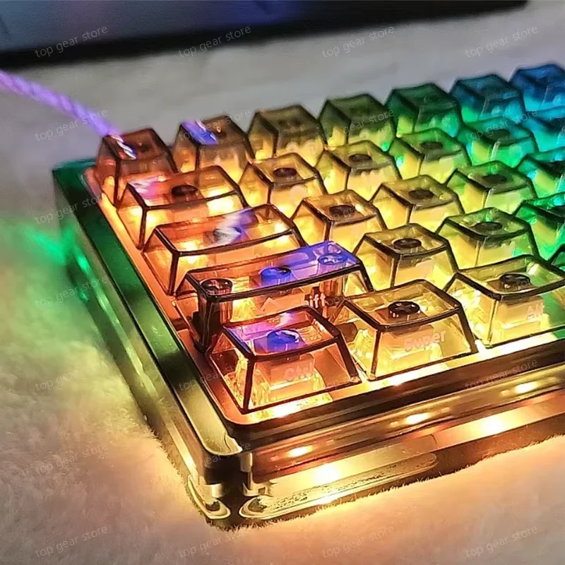キーボード everglide su64 Everglide SU64 ゲーミングキーボード ホール効果スイッチ RT 0.001mm