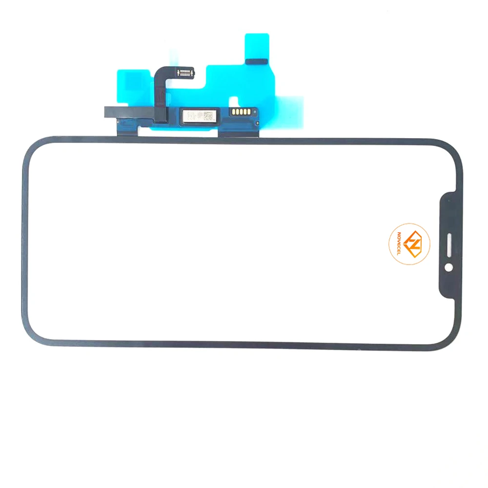 5pcs Outer Screen Glass Touch Panel+OCA Film for iPhone X XS 15 14 13 12 Pro Max Plus LCD Display External Screen Replacement