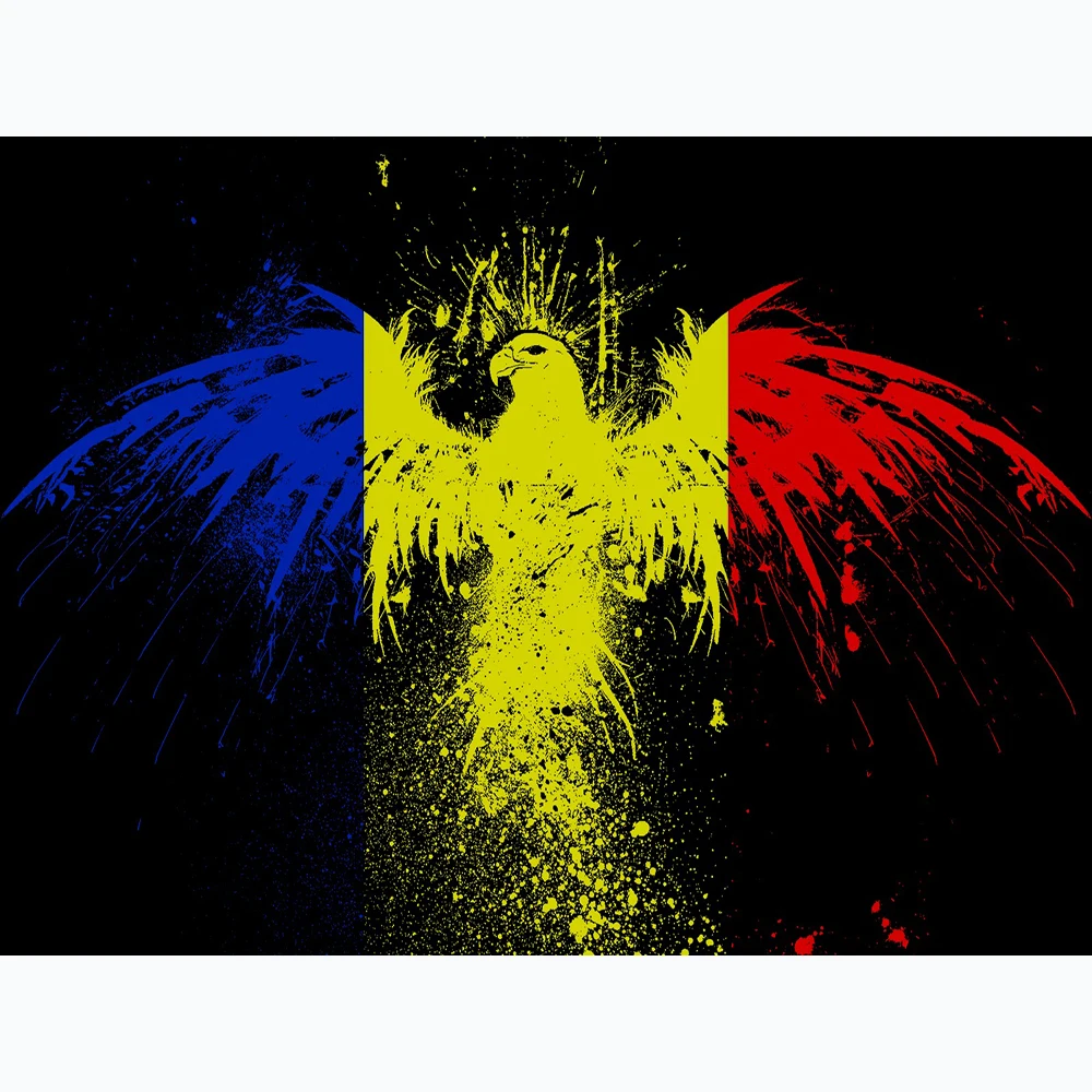 

90x150cm CUSTOM Romania Flag with BIRD GIFT BANNER