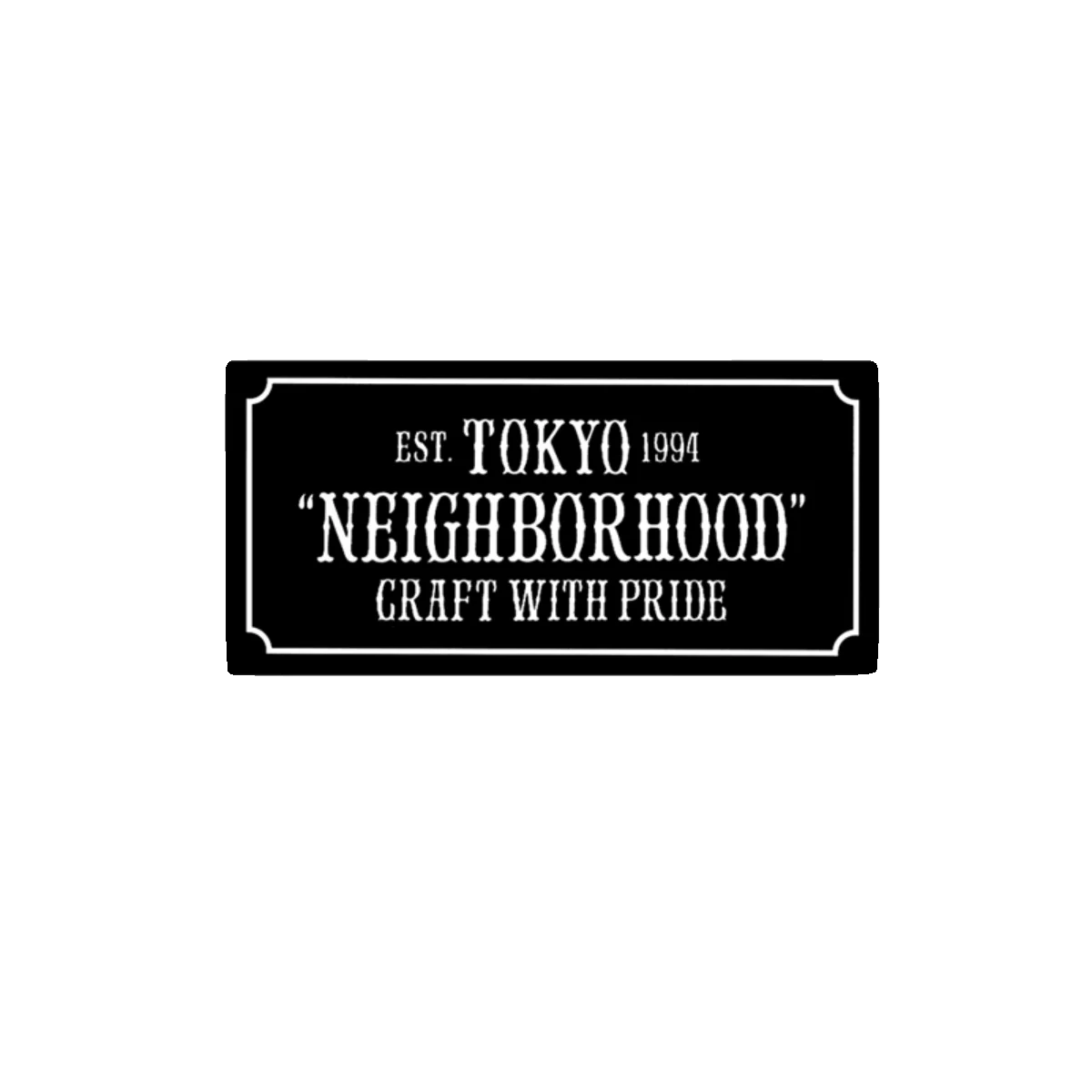 NBHD معدات التخييم في الهواء الطلق الرجعية الزخرفية المعادن ملصق السيارة الداخلية الألومنيوم التسمية طوكيو 994 شعار قابل للتخصيص