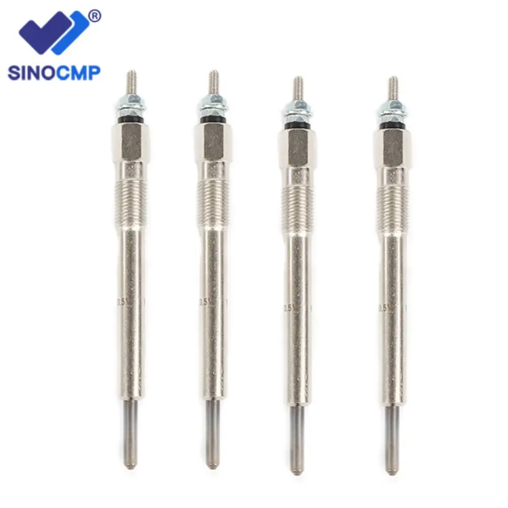 4pcs/set Glow Plug 100-0189,1000189,8-97028369-0 For Isuzu GMC Chevrolet Engine 4BD2 6BD1 3.9L 4HE1 4.8L NPR NQR W3 W4 1992-1998