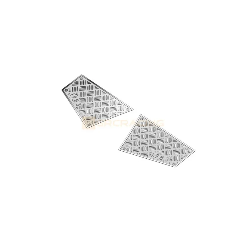 

1set Simulated Stainless Steel Back Skirt Decorative Sheet for 1/10 RC Crawler Car MJX H8H