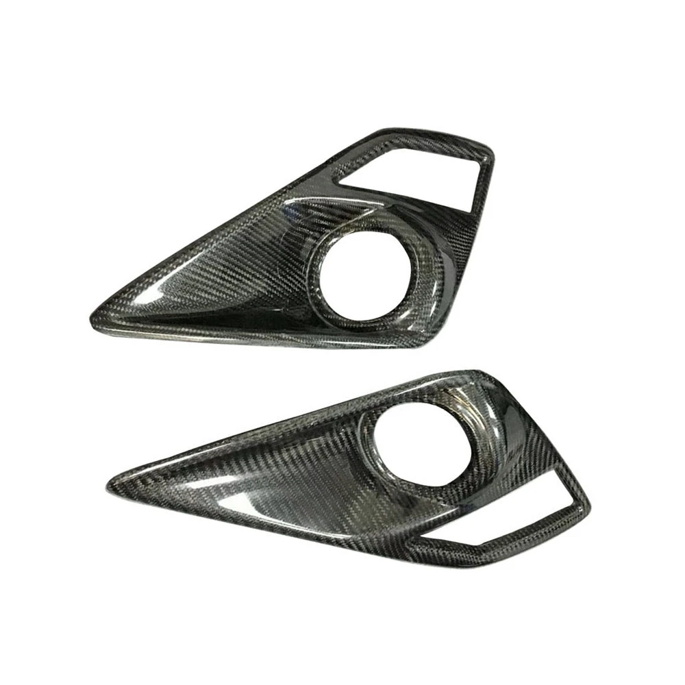 2PCS/set Carbon Fiber Front Bumper Fog Lamp Vent Decoration for Toyota GT86 2012-2015 Car Styling FRP