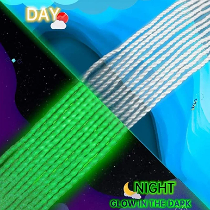 A63T-MAGICYOYO Professional Yoyo Strings, Polyester Yoyo Ropes Glow In The Dark, Replacement For Responsive Or Non Responsve Yoy