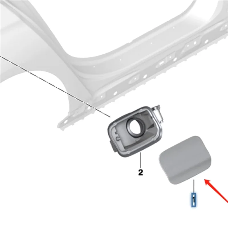 

1 Piece Exterior Fuel Tank Covers Parts Accessories For BMW 7 Series G12 LCI 2016-2023 Fuel Tank Fill Off Cover 51917358702