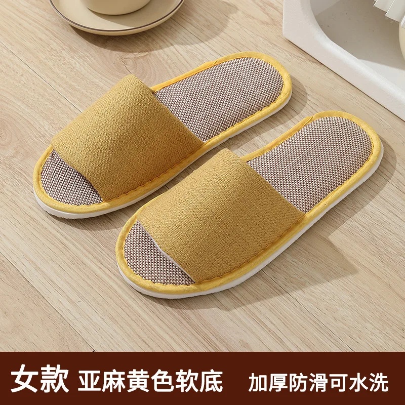 5 Paren/partij Slippers Mannen Vrouwen Hennep Hotel Wegwerp Glijbanen Thuis Reis Sandalen Hospitality Schoenen One Size Groothandel Open Teen