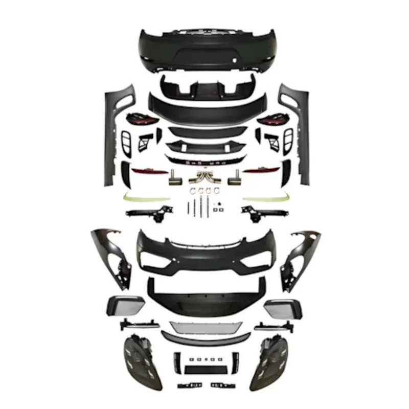 Factory Hot Selling PP Plastics GT4 Design Coversions Car Bumpers Fender Bodykit for Cayman Boxster 981 2012-2016 Upgrade to 718