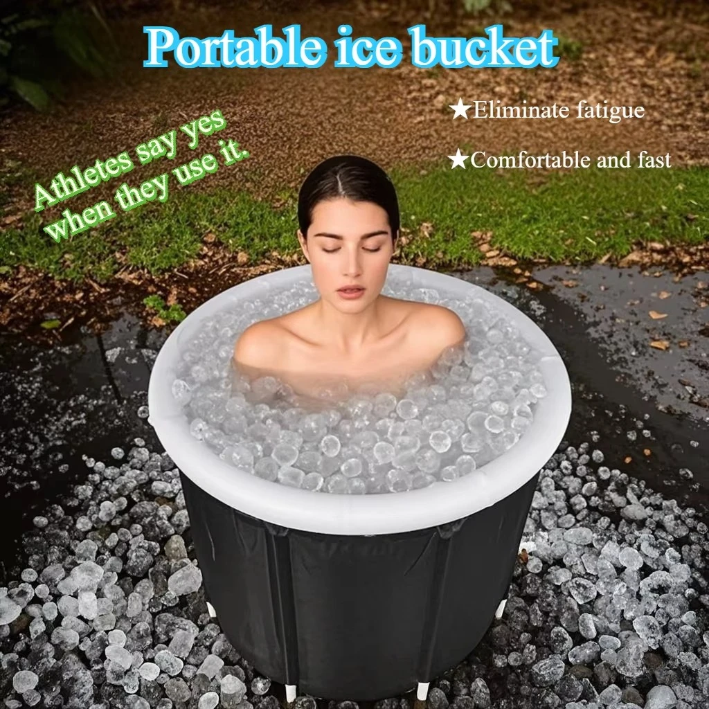 

Portable foldable ice bucket, adult bathroom ice bath, thick inflatable bath bucket, outdoor spa cold water impact bathtub