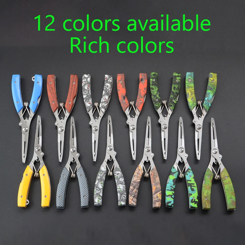 Fish Pliers Ergonomics Anti-slip High-strength Multifunctional Cut Fishing Line Fishing Tied Hooks Pliers Angling Equipment