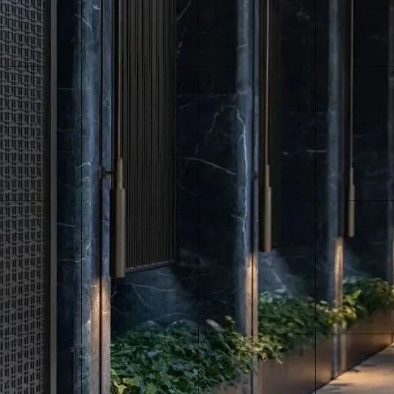 Outdoor waterproof wall lamp hotel lobby living room background wall courtyard pillar long pole landscape corridor aisle wall la