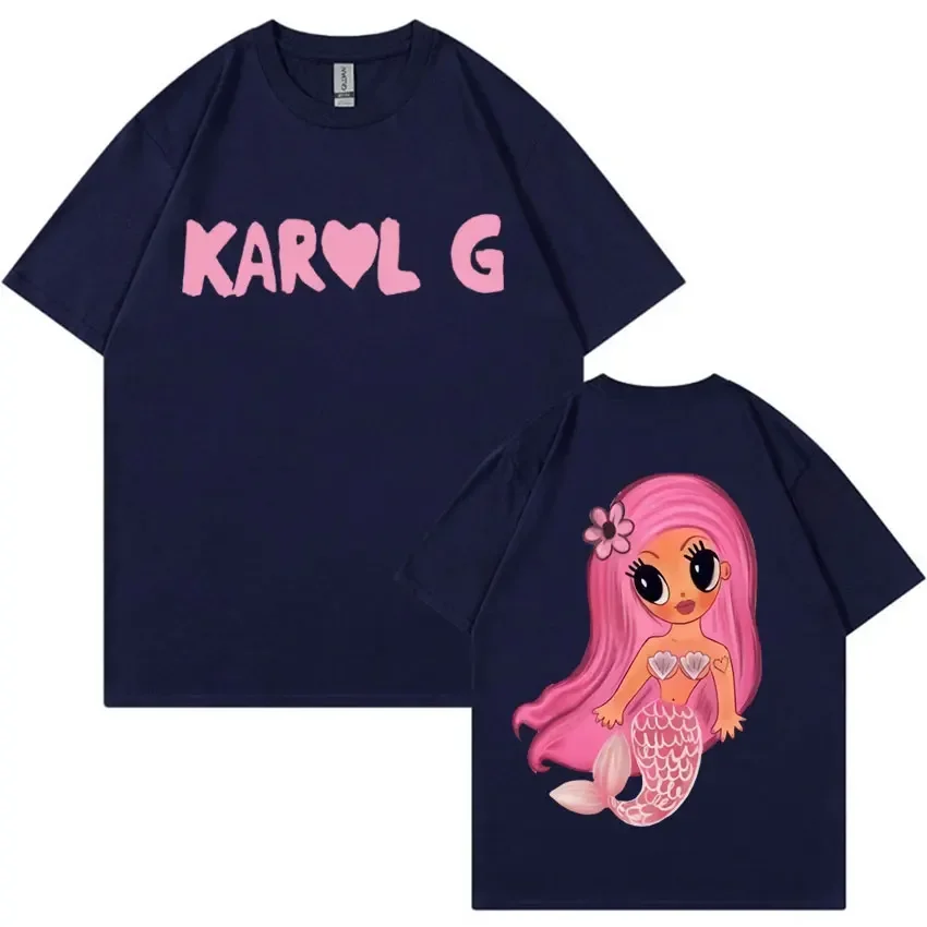 In My Bichota Era Karol G T Shirt Fairy Mermaid Retro Cartoon Tee Shirt Men's Women's Clothing Summer Trend Short Sleeve T-shirt