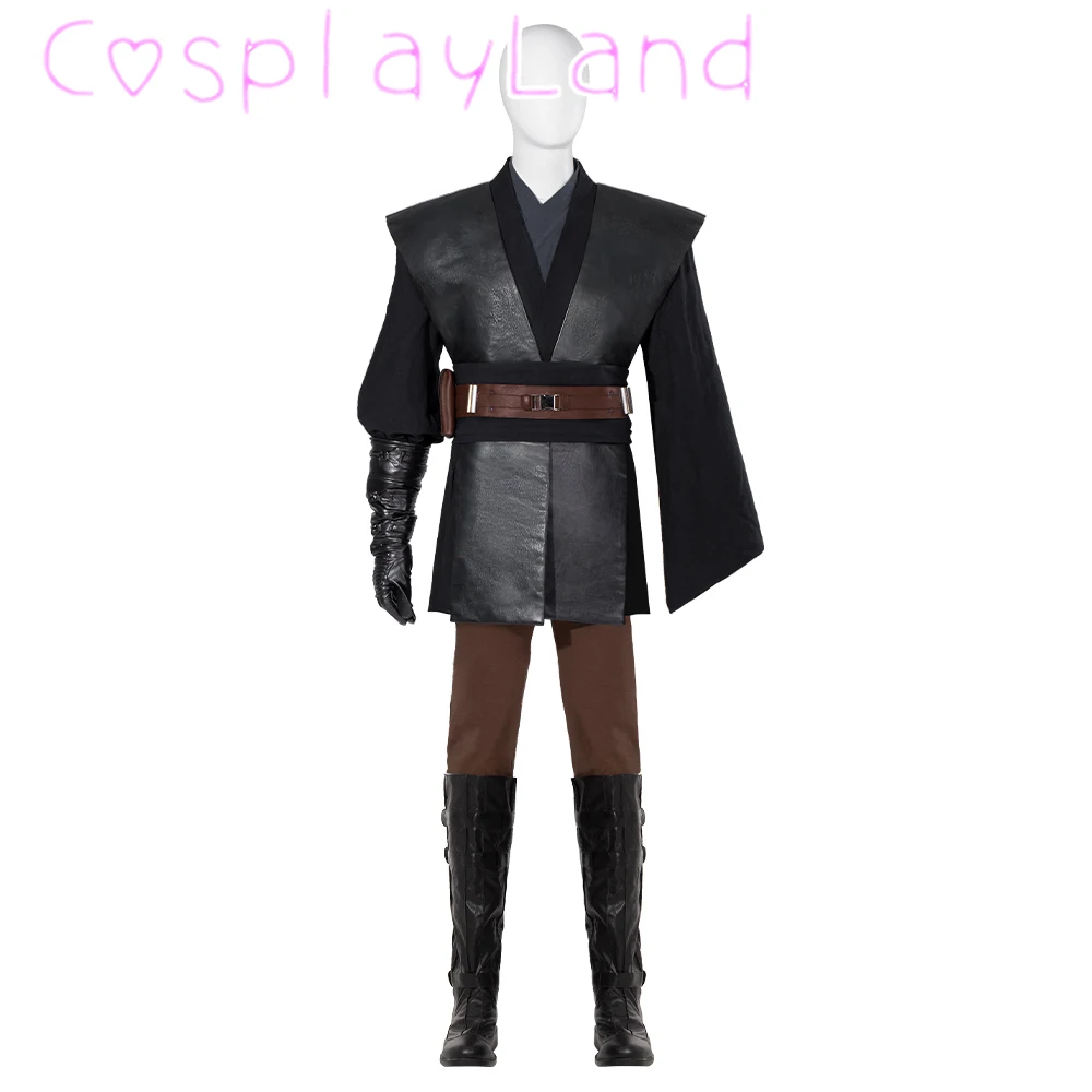 Halloween Star Superhero Clothing With Props High Quality Anakin Battle Robe Adult Jedi Battle Outfit Full Set Skywalker Suit