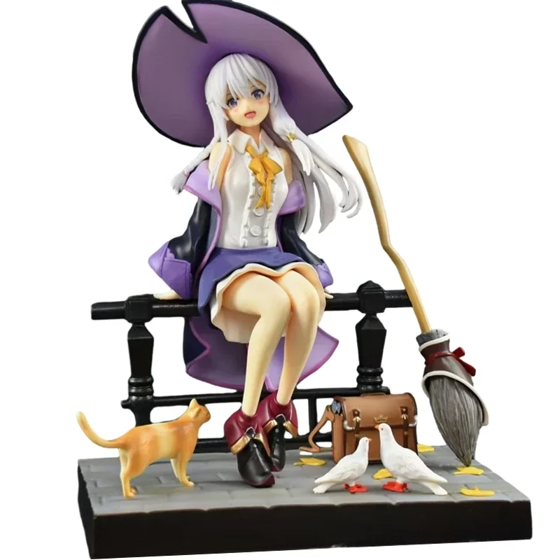 26cm GK Witch Elaina Anime Figure Wandering Witch: The Journey of Elaina Action Figure PVC Collection Model Toys Christmas Gifts