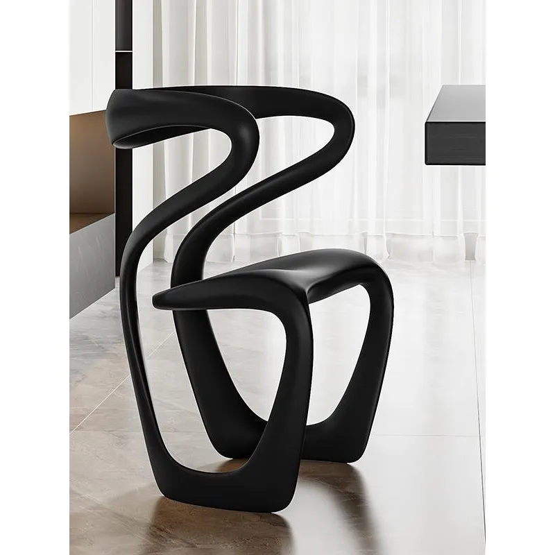 

Medieval dining chair light luxury high sense 2025 new designer chair heterosexual personality creative master seat tea chair