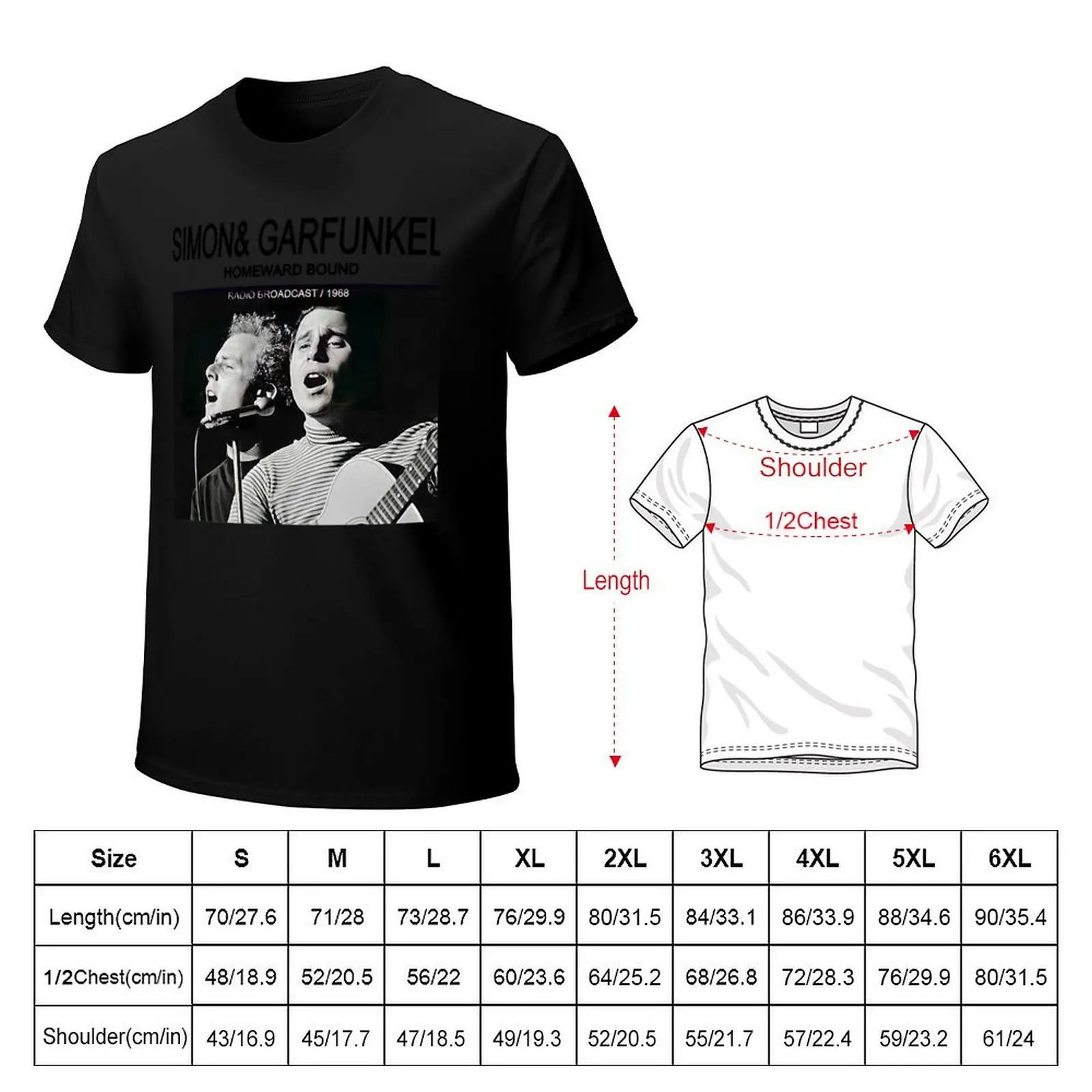 For Men Women Simon And Garfunkel Gifts Movie Fans T-Shirt Lightweight Sport Basic T-Shirt