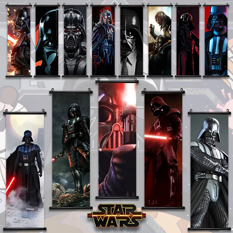 Disney Star Wars Movie Comic Stormtrooper Poster Wall Artwork Canvas Painting Luke Skywalker Hanging Scroll Decor Art Wallpaper