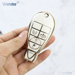 5-buttonowe etui na kluczyk samochodowy Tpu do Chrysler Town & Country Jeep Grand Cherokee Dodge Magnum Durango Smart Remote Key