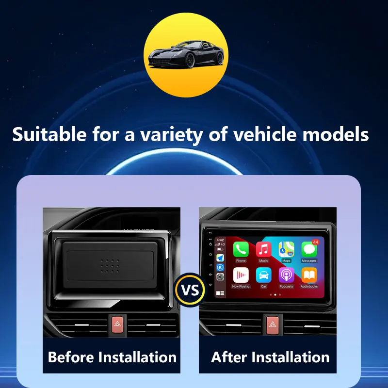 Car Radio Video Multimedia Audio Player for Toyota Noah 80 Esquire Voxy 2014 - 2019 GPS Navi Wireless CarPlay DSP Stereo BT WiFi