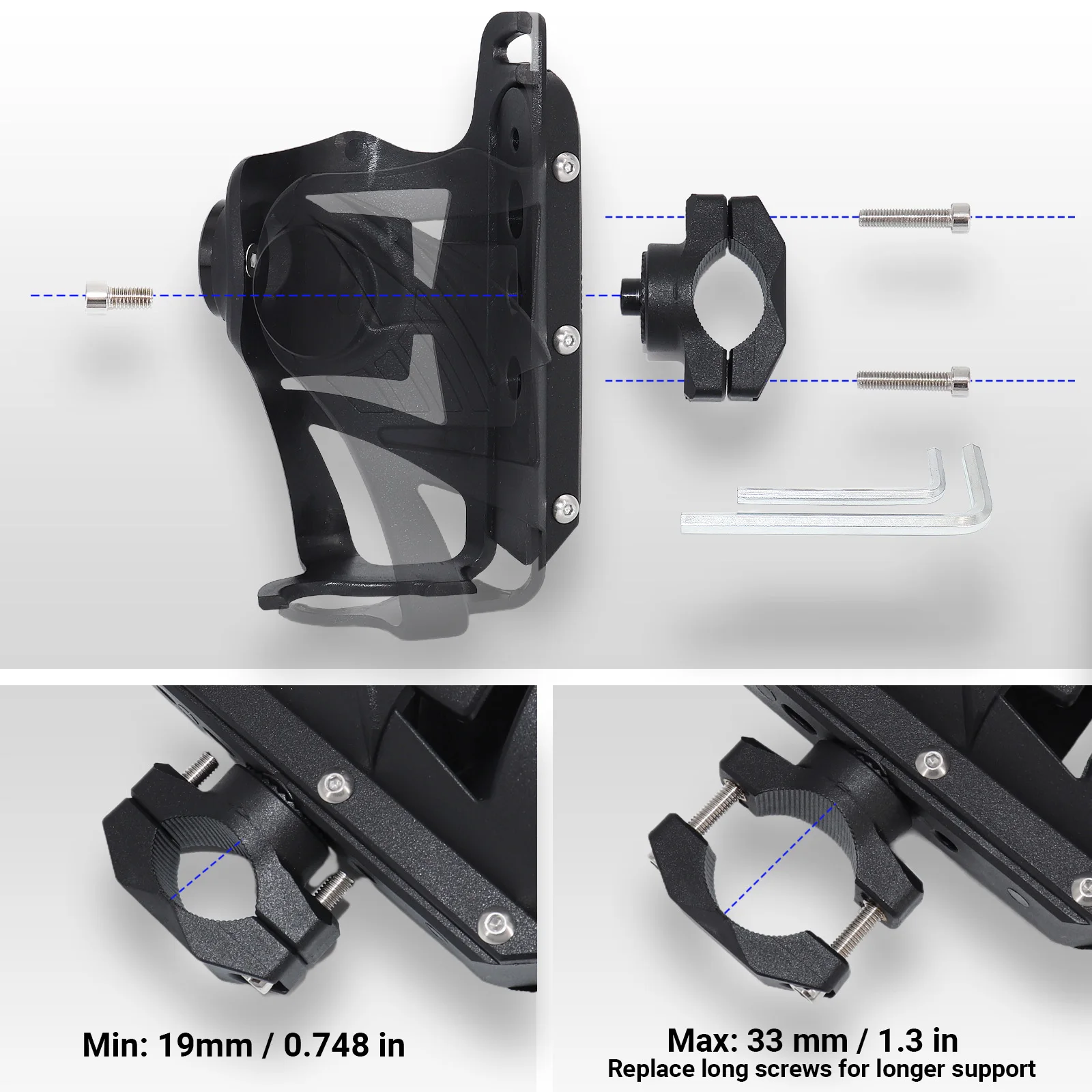 ملحقات الدراجات النارية لـ Kawasaki Ktm Surron Ebike Cf Moto S1000RR ملحقات موتوكروس حامل أكواب الدراجة الترابية الكهربائية #5