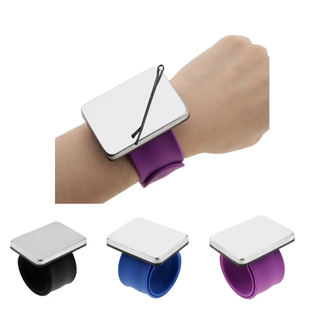 

Магнитный браслет для парикмахеров, держатель для заколок, набор эластичных лент, аксессуар для заколок и шпилек для профессионального использования в салонах