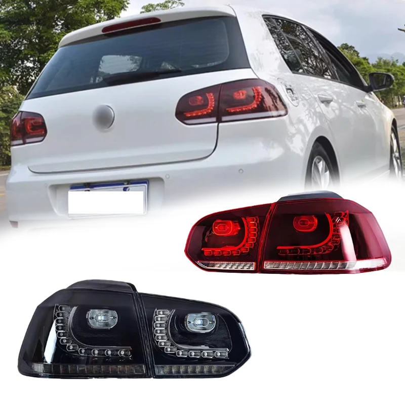 For Volkswagen Golf 6 LED tail light mk6 R20 tail light assembly 2008-2013 DLR turn signal light brake light car light