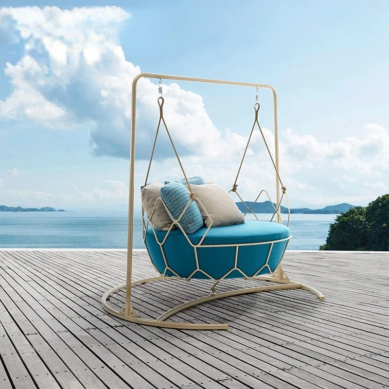 

Outdoor swing courtyard gondola hanging bird's nest balcony cradle chair simple furniture designer villa sofa hammock