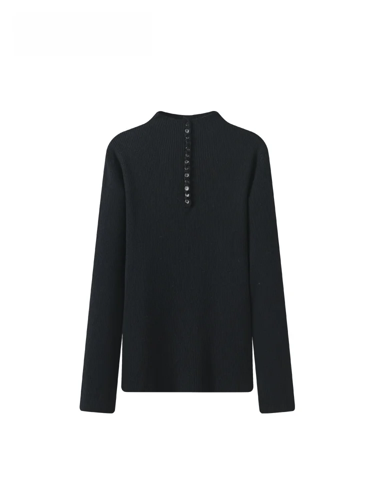 

plus Size Knitwear Long Sve Stand Collar Women's Inner Wear Faionable Youthful Meat Concealing Korean Sle Winter Polye...