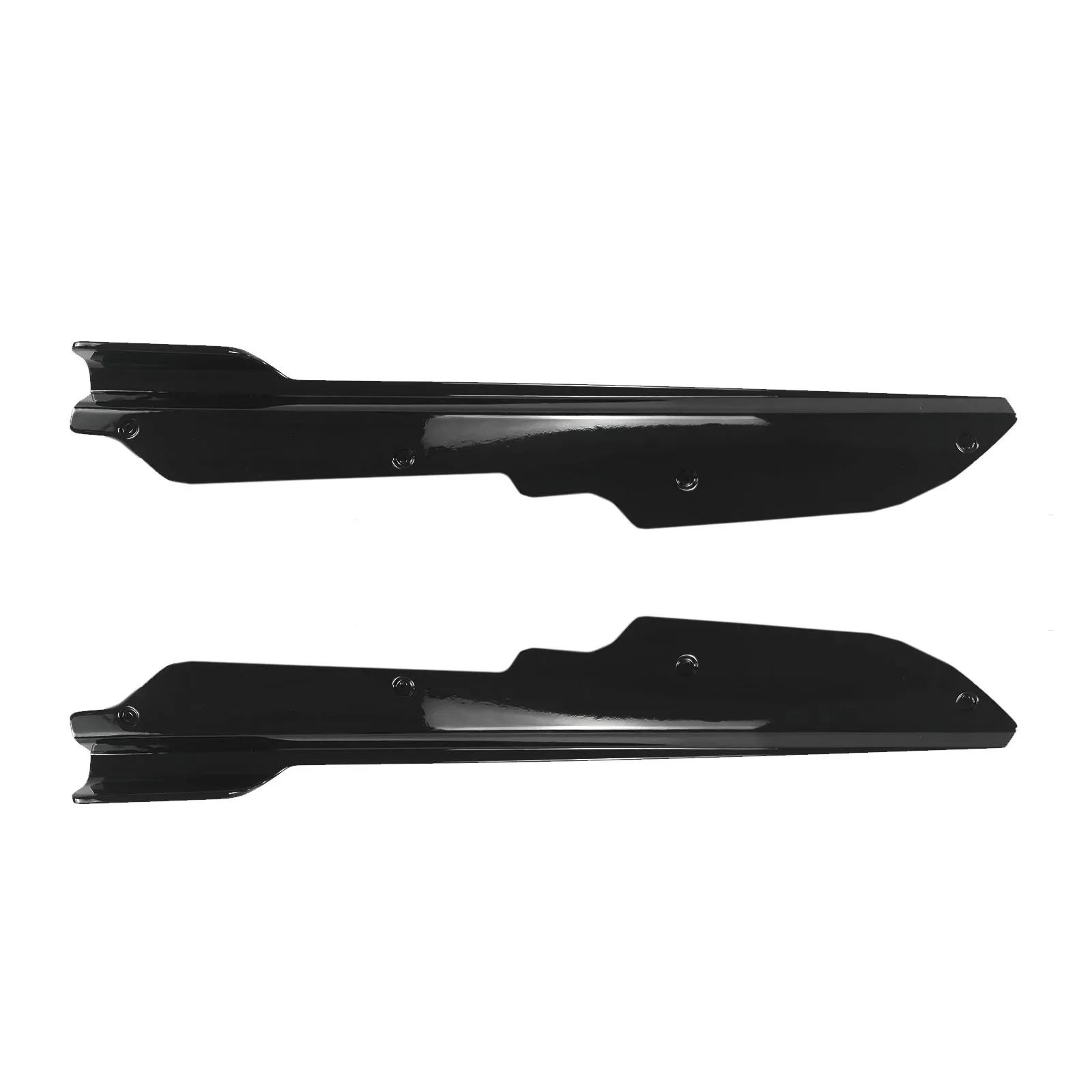 2Pcs For Chevrolet Corvette C8 Stingray&Z51 2020-2024 Side Skirt Extension Lip Splitters Winglet Carbon Fiber Style Glossy Black