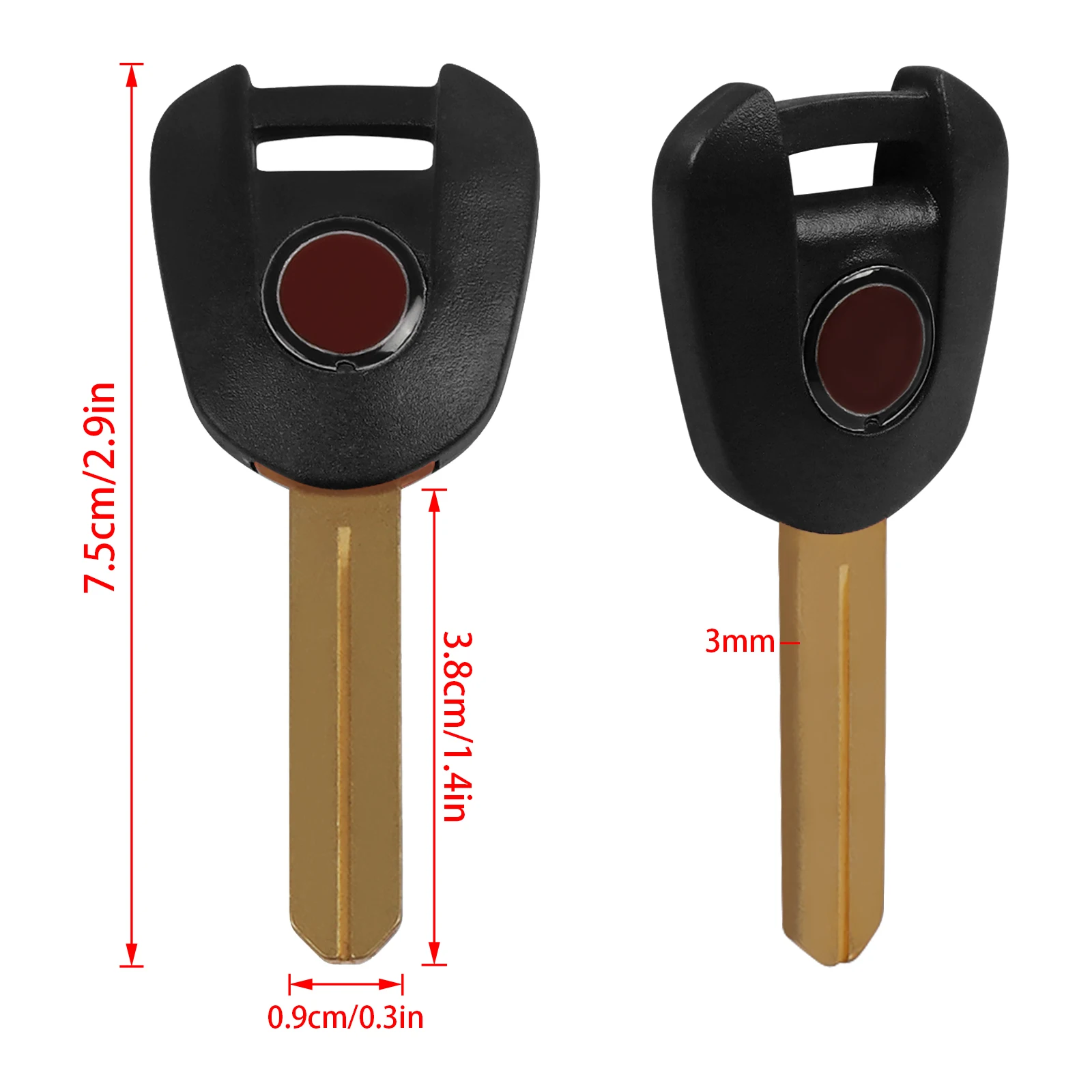 For HONDA CBR600RR CBR900RR CBR929RR CBR954RR CBR1000RR VTR1000 CBR RR CB250 CB600 CB800 CB1300 Motorcycle Blank Key Uncut Blade