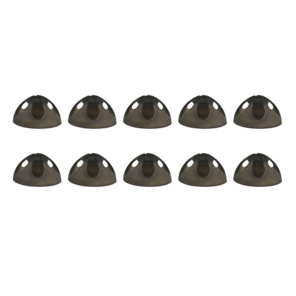 10pcs Hearing Aid Open Dome Deaf Aid Silicone Earplugs Replacement Tips Anti Static Compatibility for Hearing Impairments People
