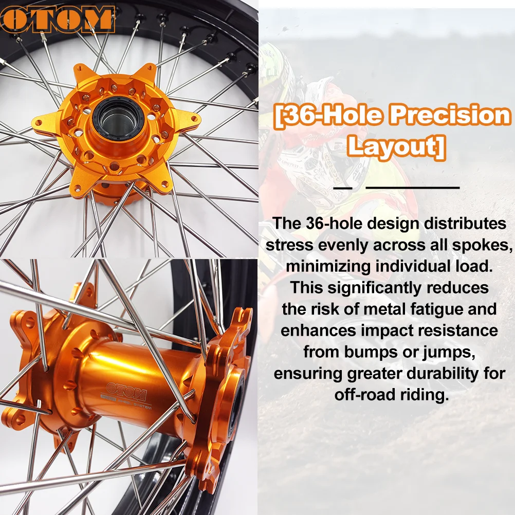 OTOM For KTM HUSQVARNA GASGAS Front & Rear Wheel Hub Aluminum CNC Hub SX-F XC FC TC FX MC EX 250 2016-2022 Motorcycle Accessoies - view 5