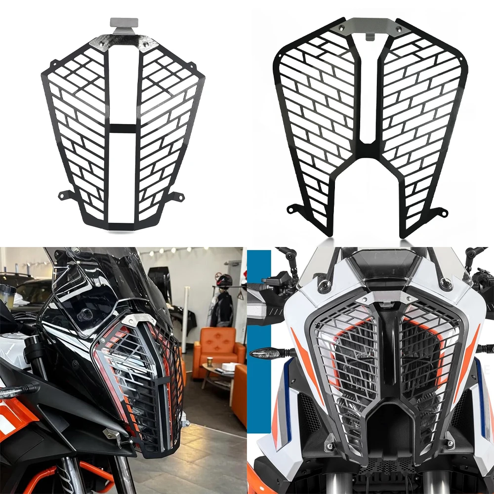 For KTM 1290 Super Adventure S R 2017 2018 2019 2020 2021 2022 2023 2024 Headlight Grill Guard Cover Protector Protection