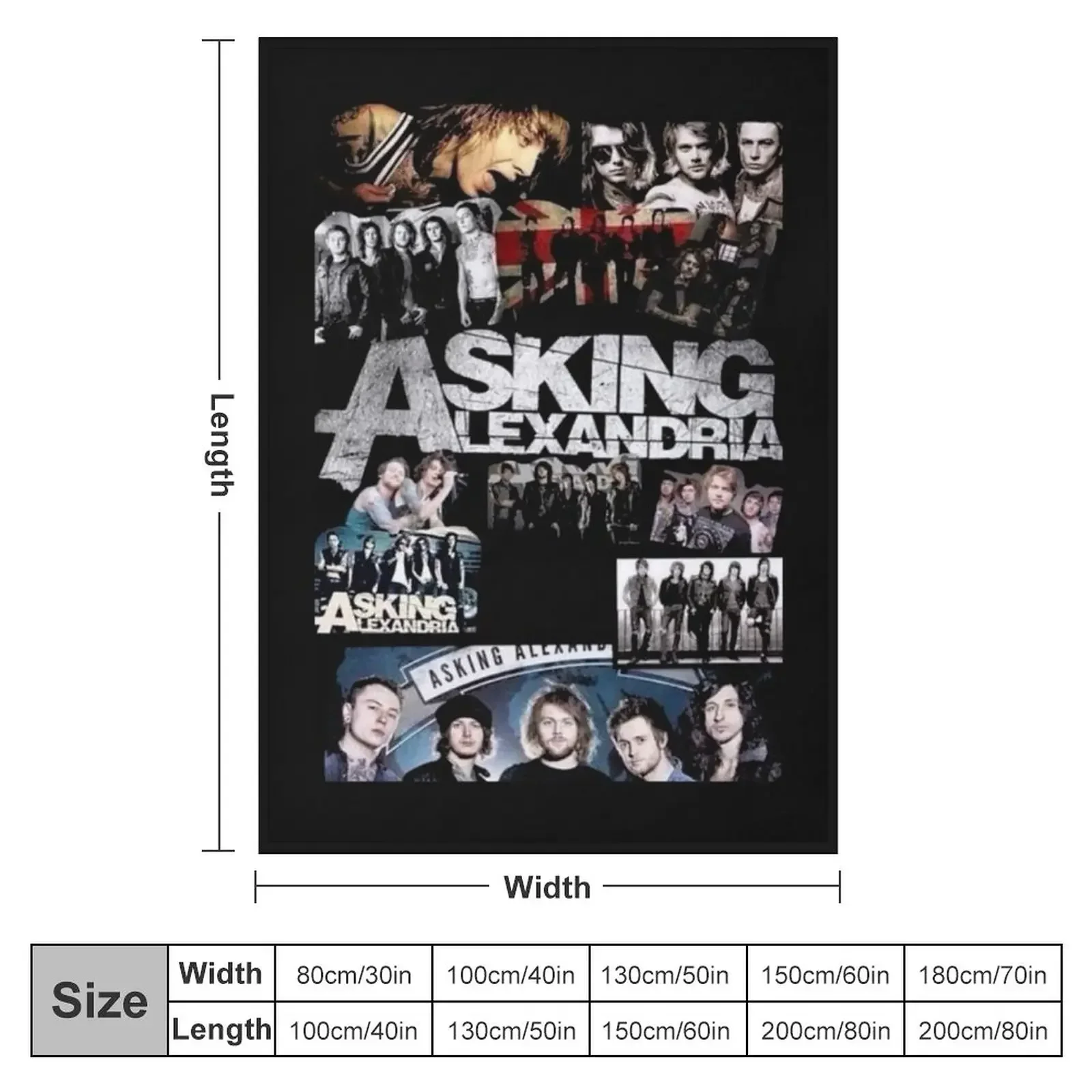 2 For Sale asking alexandria Throw Blanket Moving Blankets For Babys Large Kid'S Blankets