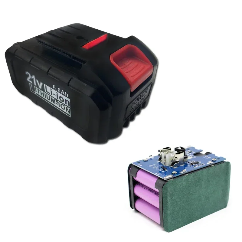 🎠Lithium-ion 21V 6000mAh Rechargeable Power Tool Battery Suitable For Dayi Cordless Electric Wrench Car Impact Wrench🛡️