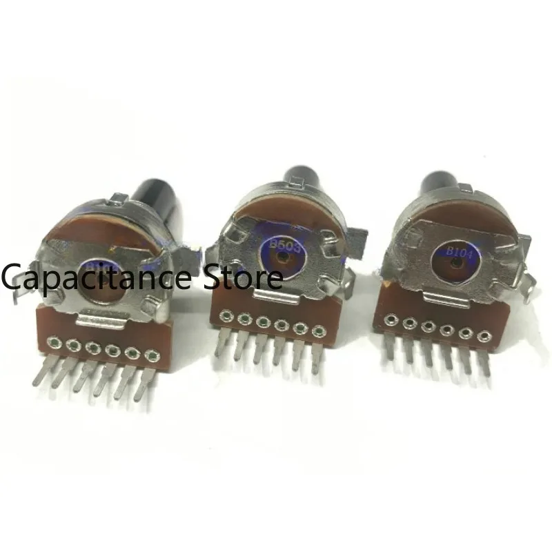 5PCS 161 type dual B10K B50K B100K with midpoint high and low frequency balanced potentiometer