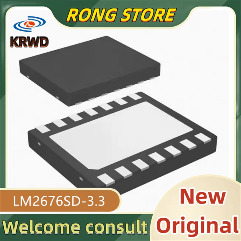 

2PCS New and original LM2676SD-3.3 LM2676SD-3 LM2676SD LLP-14